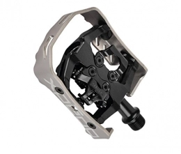 Xpedo Spares Xpedo System Fahrrad Pedal Milo XCF13AC Silber MTB Cleats Alu Cromo Achse, XCF-13AC black / silve