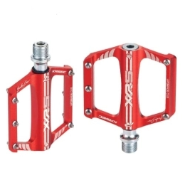 QQY Spares XR5 Mountain Road BIke Bearing Pedals Folding Bikes Aluminium Small Pedals Universal Riding (Red)