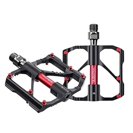 XunQi Direct Mountain Bike Pedal XunQi Bike Pedals MTB Pedals, Mountain Bike Pedals of Aluminum Alloy with Non-Slip and 3 Bearings Design, 9 / 16 Bicycle Platform Pedals Lightweight for Most of Mountain Bikes, Road Bikes