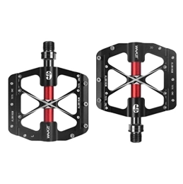 Xusports Mountain Bike Pedal Xusports Mountain Bike Pedals Aluminum Alloy Pedals 9 / 16 Inch Bicycle Pedals Non-Slip Durable Pedal Bicycle Accessories, Black