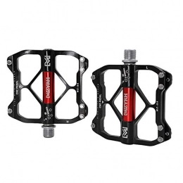 XXZ Spares XXZ Bike Bicycle Pedals, Non-Slip Durable Ultralight Mountain Bike Flat Pedals 3 Bearing Pedals for 9 / 16 MTB BMX Mountain Road Bike Hybrid Pedals