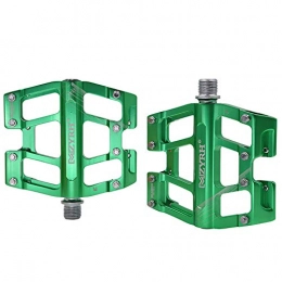 XXZ Mountain Bike Pedal XXZ Mountain Bike Pedals, 3 Bearing Composite 9 / 16 Bicycle Pedals High-Strength Non-Slip Surface for Road BMX MTB Fixie Bikes flat Bike Alloy, Green