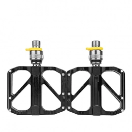 XYXZ Spares XYXZ Bicycle Platform Flat Pedal Bicycle Pedal Black Aluminum Alloy Ultra-Light Road Bike Foldable Pedal Bicycle Accessories