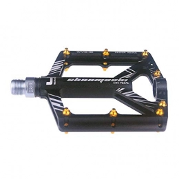 XYXZ Mountain Bike Pedal XYXZ Bicycle Platform Flat Pedal Pedals Outdoor Fashion Mountain Pedals 1 Pair Aluminum Alloy Antiskid Durable Pedals Surface For Road Bmx Mtb Bike 6 Colors (Sms-S1) Pedals (Color : Black)