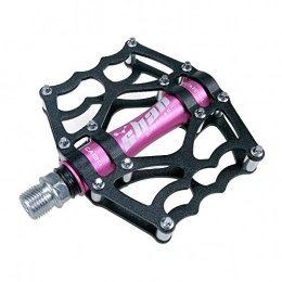 XYXZ Mountain Bike Pedal XYXZ Bicycle Platform Flat Pedal Pedals Outdoor Fashion Mountain Pedals 1 Pair Aluminum Alloy Antiskid Durable Pedals Surface For Road Bmx Mtb Bike 8 Colors (Sms-Ca120) Pedals (Color : Pink