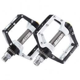 XYXZ Spares XYXZ Bicycle Platform Flat Pedal Pedals Road Bicycle Mtb Aluminum Strong Pedal, Super Powerful Cr-Mo 9 / 16" Spindle, Three Pcs Ultra Sealed Bearings Face Off Pedals Bicycle Pedal
