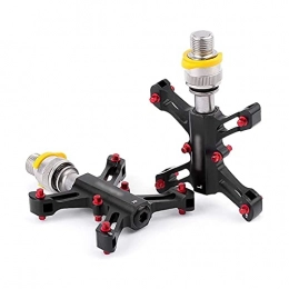 XYXZ Mountain Bike Pedal XYXZ Cycling Pedals Flat Bicycle Pedals Bike Pedal Quick Release Aluminum Alloy Bearing Pedals Suitable For Folding Bikes / Mountain Bikes Pair Cycling Accessories