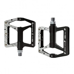 XYXZ Spares XYXZ Cycling Pedals Flat Bicycle Pedals Mountain Bike Accessories Mtb Road Cycling Aluminum Alloy Sealed Cnc Bearings Pedals Outdoor Sports Pedals (Color : Black)