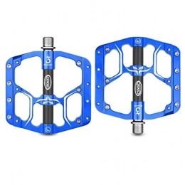XYXZ Spares XYXZ Cycling Pedals Flat Bike Pedals, Non-Slip Aluminum Alloy 3 Bearings 9 / 16" Platform Flat Cycle Pedals, For Mountain Bikes / Road Bicycles / Bmx / Mtb(Blue)