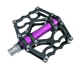 XYXZ Mountain Bike Pedal XYXZ Cycling Pedals Flat Bmx Mtb Pedals Aluminum Alloy Bicycle Pedal Anti-Slip Ultralight Mountain Bike Pedal Sealed Bearing Pedals Cycling Parts 1 Pair Pedals (Color : Purple)
