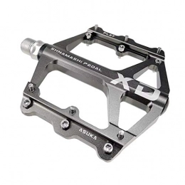 XYXZ Spares XYXZ Cycling Pedals Flat Mountain Bike Pedals, 9 / 16" Sealed Bearing Aluminum Alloy Non-Slip Bicycle Flat Platform Pedals, For Mountain Bikes / Road Bicycles / Bmx / Mtb(Grey)