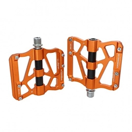XYXZ Mountain Bike Pedal XYXZ Cycling Pedals Flat Mountian Bike Pedals Aluminum Alloy 3 Sealed Bearing Pedals Mtb Bicycle Carbon Fiber Big Tread Pedals For Bicycle Parts Pedals (Color : Orange)