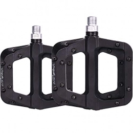Y&SJ Spares Y&SJ Bike Pedal, Non-Slip Durable Ultralight Mountain Bike Flat Pedals 9 / 16" Thread Spindle Nylon Fibers Foot Surface
