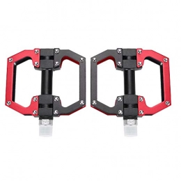 Yagosodee Spares Yagosodee Bike Pedal Mountain Bike Cycling Platform Flat Pedals Aluminium Alloy Bicycle Accessories Red