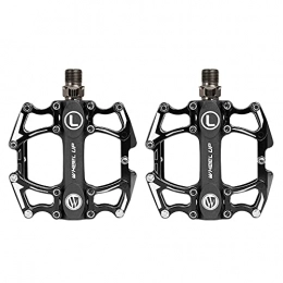 Yagosodee Spares Yagosodee MTB Pedals Road Bike Pedals, Aluminum Alloy Mountain Bike Pedals 2 Bearings Lightweight Bicycle Platform Flat Pedals Non- Slip (1 Pair)