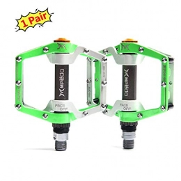 Yajun Bike Pedals MTB Sealed Bearing Bicycle Aluminum Alloy Road Mountain Ultralight Platform Cycle Cycling Accessories,Green