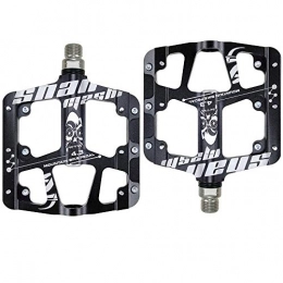 YALESU Mountain Bike Pedals, Aluminum Alloy Ultra Strong CNC Machined 9/16" Cycling Sealed 3 Bearing Pedals, Black