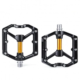 YALIXI Spares YALIXI Bicycle Pedals, Ultralight Aluminium Alloy Pedals, Non-Slip Trekking MTB Pedals, Suitable for Mountain Bikes, Road Bikes And Folding Bikes, Etc, Yellow
