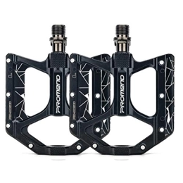YAMAZA Bicycle pedal, mountain bike, large surface pedal with chrome molybdenum steel, 3 sealed bearings, MTB pedals, non-slip bearing pedal made of aluminium alloy, black M68