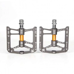 YANBINYA Spares YANBINYA Bike Pedals, 9 / 16 Lightweight Aluminum Alloy Non-Slip Sealed Bearing Cycle Platform Flat Hybrid Pedals, For Mountain Bikes / Road Bicycles / BMX / MTB(Silver / 2)