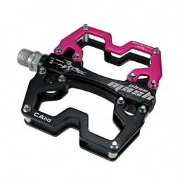 YANBINYA Mountain Bike Pedal YANBINYA Bike Pedals, Aluminum Alloy Anti-skid Pedals Axle Diameter 9 / 16" Road Bicycle Pedals with Sealed Bearing, Platform Ultralight Pedals(Pink)