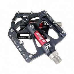 YAzNdom Mountain Bike Pedal YAzNdom Bicycle Pedal Mountain Protects Spindle Bearings Self-sealing Surface Of The Aluminum Alloy Vehicle Road Pedal 1 5 Color Durable Skid Pedal Lightweight Skid (Color : Black)