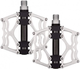 YBNB Mountain Bike Pedal YBNB Bicycle Pedals 9 / 16 Inch Mountain Bicycle Pedals Aluminum Alloy Flat Cycling Pedals With Sealed Bearings, Set Of 2, Silver