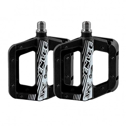 YCXYC Spares YCXYC Bike Pedals, Bike Bicycle Cycling MTB Pedals, Pedal, Nylon Fiber Bicycle MTB Pedals Mountain Pedal Bike Flat Pedals Anti-Skid Foot Sports Cycling Parts MTB Accessories 9 / 16 Inch, Black
