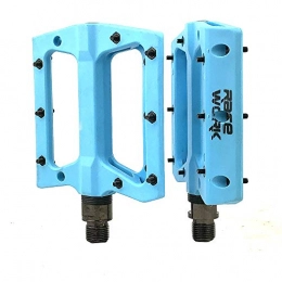 YCXYC Spares YCXYC Bike Pedals, Bike Bicycle Cycling MTB Pedals, Pedal, Nylon Fiber Bicycle MTB Pedals Mountain Pedal Bike Flat Pedals Anti-Skid Foot Sports Cycling Parts MTB Accessories Platform Pedals, Blue