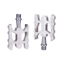 YCXYC Spares YCXYC Bike Pedals, Bike Bicycle Cycling MTB Pedals, Pedal, Small / Ultra Light Aluminum for Mountain Bike BMX Road MTB Folding Bicycle Parts, DU Bearing BMX Pedals MTB Parts, Silver