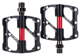 YDL Spares YDL Bike Pedal 3 Bearings Anti-slip Ultralight MTB Mountain Bike Pedal Sealed Bearing Pedals Bicycle Accessories Bike Pedals for Suitable Indoor Exercise Bikes and Spinning (Color : B 262 black)