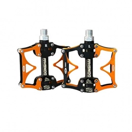 YDLX Mountain Bike Pedal YDLX Bike Pedals, Bicycle Pedals Spindle Universal Cycling Pedals Aluminium Alloy Lightweight Mountain Bike Pedal (Color : Orange)