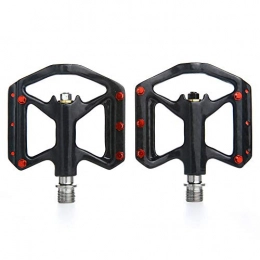 Yeldou Spares Yeldou Platform Pedals Mountain Bike, High-Strength Non-Slip 3 Bearing Composite Titanium Metal Bicycle Pedals For Moutain / Road Bike, Pro Bicycle Team