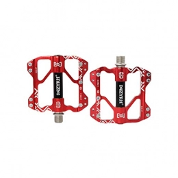 YGLONG Mountain Bike Pedal YGLONG Bike Pedals 1 Pair Bike Pedals Mountain Road Bicycle Flat Platform MTB Cycling Aluminum Alloy Bicycle Pedals (Color : Red)