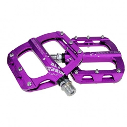YHX Spares YHX Bicycle pedals, mountain bike flat pedals, comfortable non-slip aluminum alloy pedals