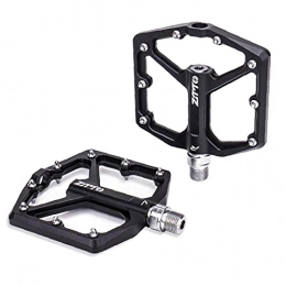 Yililay Mountain Bike Pedal Yililay Bicycle Cycling Bike Pedals, Bicycle pedal non-skid aluminum alloy mountain bike pedal ultra light bearing bicycle pedal black