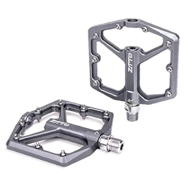 Yililay Mountain Bike Pedal Yililay Bicycle Cycling Bike Pedals, Bicycle pedal non-slip aluminum alloy mountain bike pedal ultra light bicycle pedal titanium color