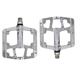 yingmu Aluminum Bicycle Platform Pedals, Wide Platform Ultra Light Mountain & Road Bike Pedal With 6 Cleats On Each Side, Non-slip 3 Bearings Bike Accessory.