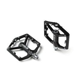 YINHAO Spares YINHAO Ultralight Bicycle Pedal Mountain Bike Pedals Platform Bicycle Non-Slip Flat Alloy Pedals 9 / 16" Pedals Bicycle Accessorie (Color : Black)