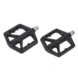 Yivibe Spares Yivibe Bicycle Platform Pedals, Nylon Fiber Flat Wear Resistant Mountain Bike Pedal Lightweight for City Bikes for Road Bikes for Folding Bikes(black)