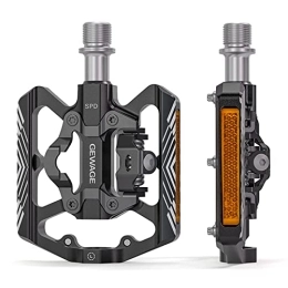 YIWENG Spares YIWENG Mountain Bike Pedals with Reflector Lightweight Aluminum Bicycle Pedals for SPD, bike pedals