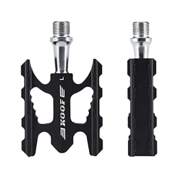 YJBE Spares YJBE Mountain Bike Pedals Lightweight Urable Bike Flat Pedals Aluminum Alloy DU Bearing Pedal For Bike exceptional