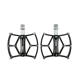 YLiansong-home Spares YLiansong-home Lightweight and Stable Pedal Mountain Bike Pedals 1 Pair Aluminum Alloy Antiskid Durable Bike Pedals Surface For MTB Bike Black (SMS-082) Non-slip