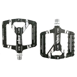YLiansong-home Spares YLiansong-home Lightweight and Stable Pedal Mountain Bike Pedals 1 Pair Aluminum Alloy Antiskid Durable Bike Pedals Surface For Road MTB Bike 6 Colors (SMS-0.1) Non-slip (Color : Black)
