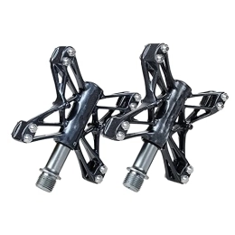 YMBHUO Mountain Bike Pedal YMBHUO 161g / pair Ultra-light Titanium Axle Bicycle Pedal CNC Mountain Bike Pedals Road MTB 6 bearings Seaded Magnesium Alloy Body BMX (Color : 13 C Titanium)