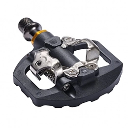 YMBHUO Spares YMBHUO Mountain lock pedal and flat pedal dual-use without conversion aluminum alloy self-locking pedal (Color : Black)