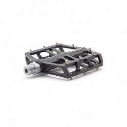 YNuo Mountain Bike Pedal YNuo Bicycle Pedal, Large Tread Mountain Bike Pedals, Durable Aluminum Alloy Material (black / Blue / Gray / Red) Bicycle accessories for a comfortable ride. (Color : Black)