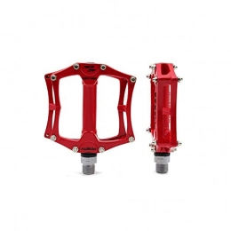 YNuo Spares YNuo Bicycle Pedal, Magnesium Alloy Mountain Bike, Big Tread Pedal, Bicycle Pedal, Stylish Design (red / White) Bicycle accessories for a comfortable ride. (Color : Red)