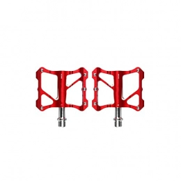YNuo Spares YNuo Bicycle Pedal, Palin Anti-slip Pedal, Durable Bicycle Pedal Made Of Aluminum Alloy (black / red) Bicycle accessories for a comfortable ride. (Color : Red)