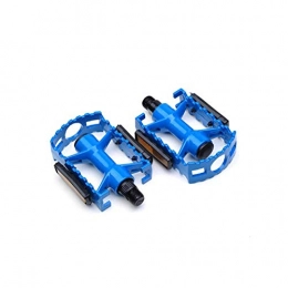 YNuo Mountain Bike Pedal YNuo Bicycle Pedals, All-aluminum Mountain Bike Pedals, Non-slip Pedal Accessories, Durable (black / blue / red / silver) Bicycle accessories for a comfortable ride. (Color : Blue)